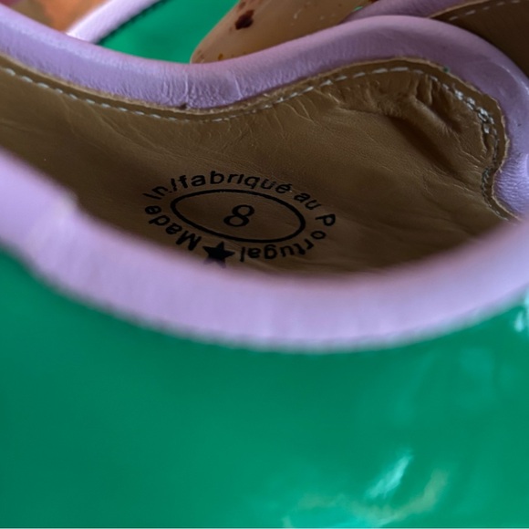 John Fluevog Cumulus Green and Lavender Mary Jane Shoes - Size 8/7.5 - EUC - Picture 7 of 15